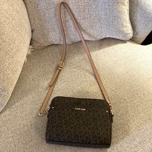 Calvin Klein crossbody purse. Classic CK monogram
